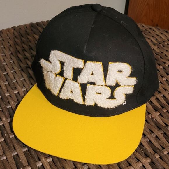 STAR WARS Lucas Films May The Force Be With You Snapback Baseball Cap Fuzzy 3D - Picture 8 of 10